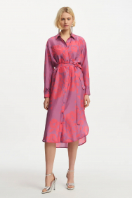 Essentiel Antwerp foxglove-silk-shirt-dress