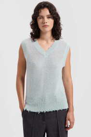 Olaf Hussein Mohair knitted vest
