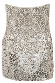 Rotate Net sequins boatneck top