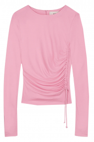 Rohe smocke-drawstring-top
