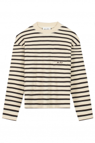 Olaf Hussein wmn-stripe-sweatshirt