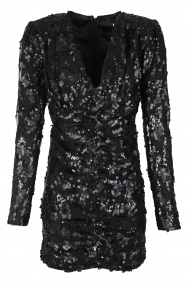 Rotate 112046000-sequins-v-neck-mini