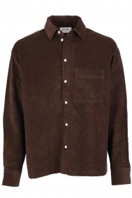 Olaf Hussein corduroy-boxy-shirt