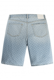 Daily Paper Zella monogram denim shorts