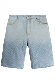 Daily Paper Zella monogram denim shorts