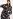 Essentiel Antwerp Badger dress Zwart dessin