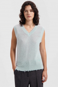 Olaf Hussein mohair-knitted-vest
