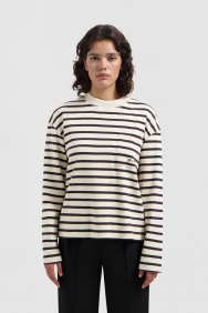 Olaf Hussein wmn-stripe-sweatshirt