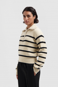 Olaf Hussein wmn-knit-zip-mock