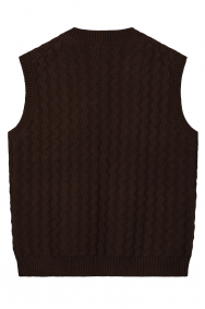 Olaf Hussein wmn-wavy-knit-vest