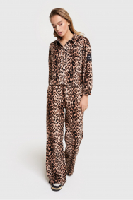 ALIX the Label leopard-velvet-pants
