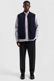 Olaf Hussein wool-zip-vest