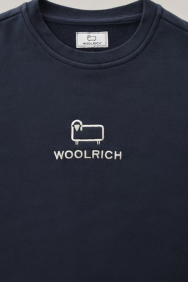 Woolrich junior logo-crewneck-sweat-cfwksw0146